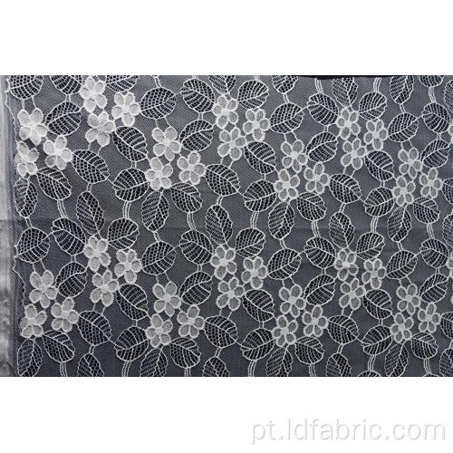 Nylon poliéster flor padrão laço tecido Design-A